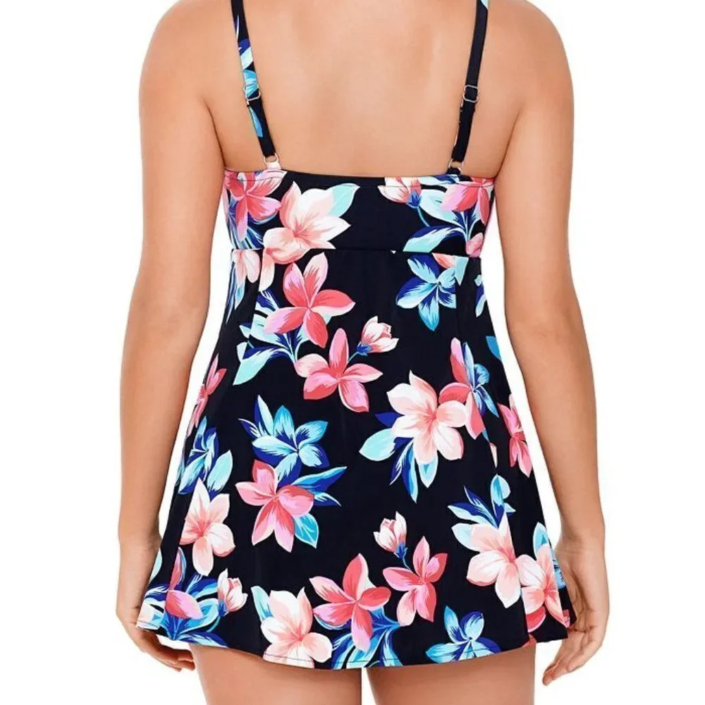 Swim Solutions Lanai Tummy Control Swimdress - NEW - Picture 3 of 16